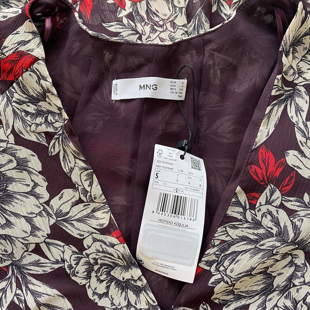 Mango Floral Pattern Dress